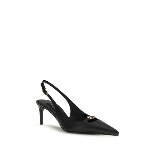 Dolce & Gabbana Black Calf Leather Bos Taurus Pumps Curated Luxury Accessories by Orvyn
