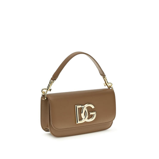 Dolce & Gabbana Brown Calf Leather Bos Taurus Handbag Curated Luxury Accessories by Orvyn
