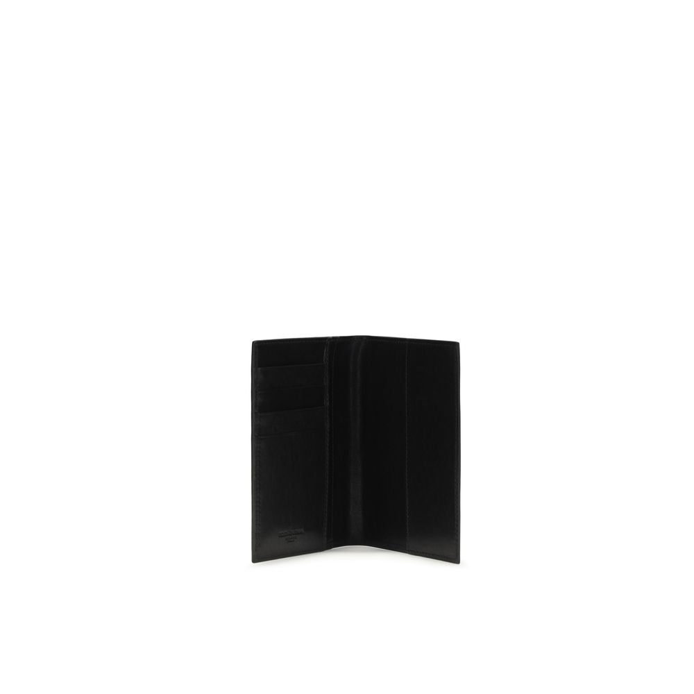Dolce & Gabbana Black Calf Leather Bos Taurus Wallet Curated Luxury Accessories by Orvyn