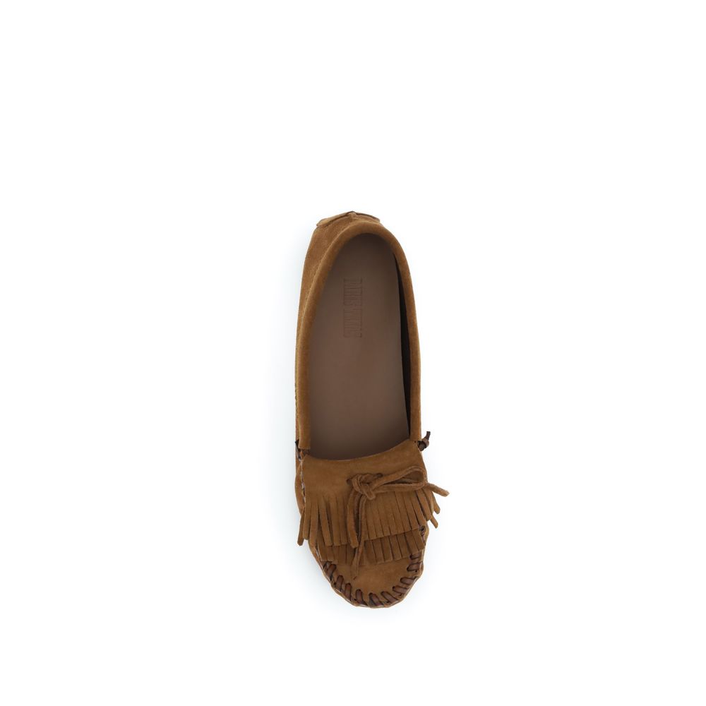 Paris Texas Brown Calf Leather Bos Taurus Slip-On Loafers Curated Luxury Accessories by Orvyn