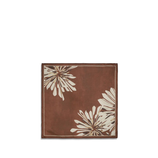 Brunello Cucinelli Bordeaux Silk Scarf Curated Luxury Accessories by Orvyn