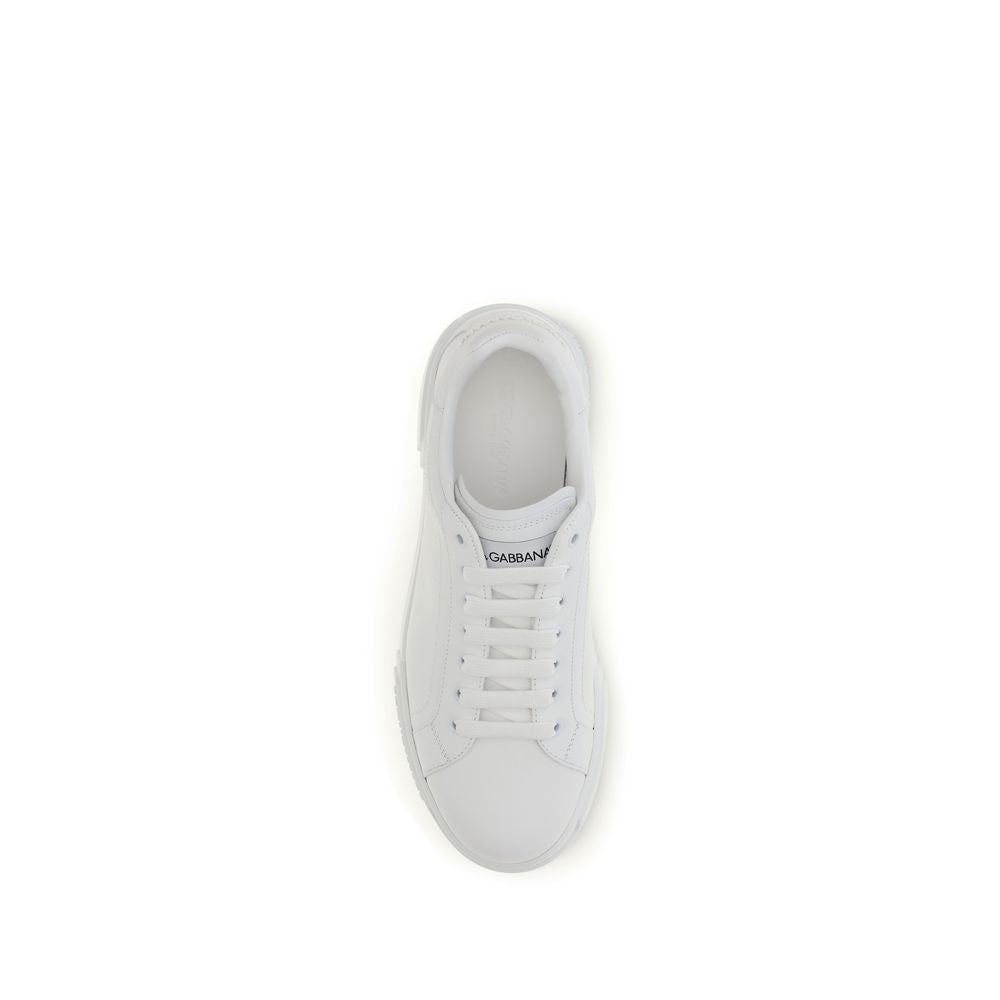 Dolce & Gabbana White 'Low Top' Sneakers weiss