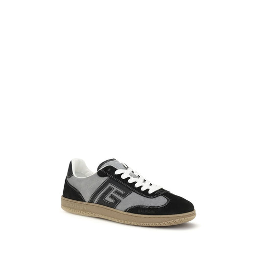 Balmain Gray Calf Leather Bos Taurus Low Top Sneakers Curated Luxury Accessories by Orvyn