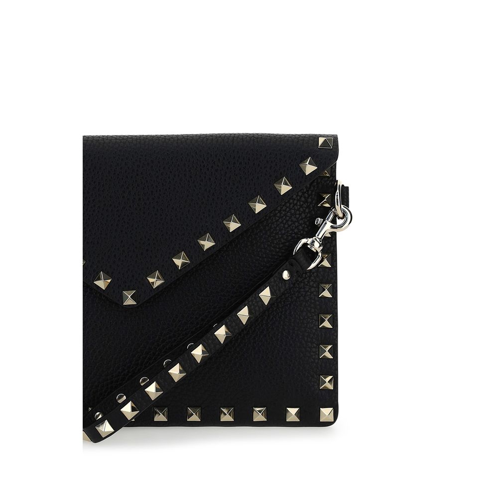 Valentino Garavani Black Calf Leather Bos Taurus Accessories Curated Luxury Accessories by Orvyn