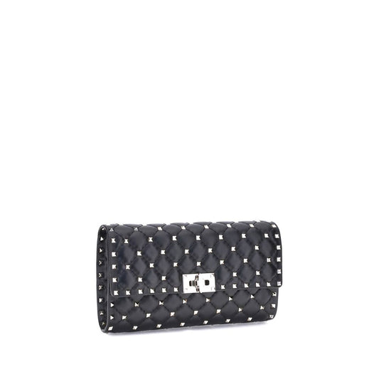 Valentino Garavani Black Rockstud Spike Shoulder Bag