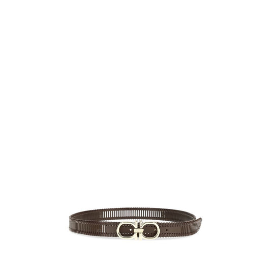 Ferragamo Brown Calf Leather Bos Taurus Regular Belt Curated Luxury Accessories by Orvyn