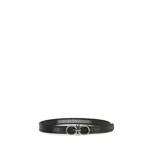 Ferragamo Black Calf Leather Bos Taurus Regular Belt Curated Luxury Accessories by Orvyn