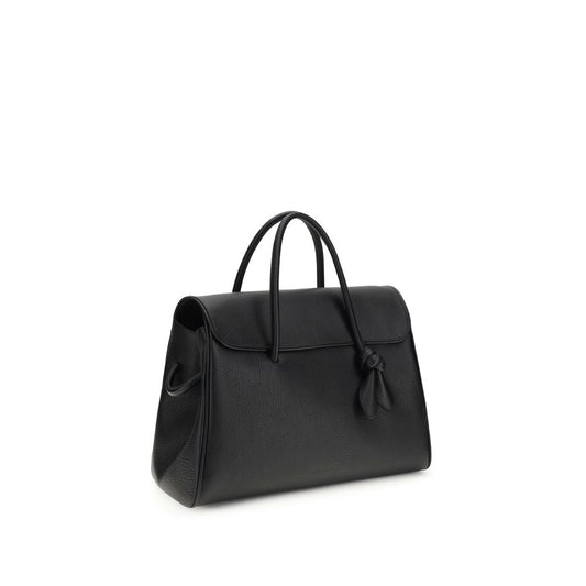 Jacquemus Black Calf Leather Bos Taurus Handbag Curated Luxury Accessories by Orvyn