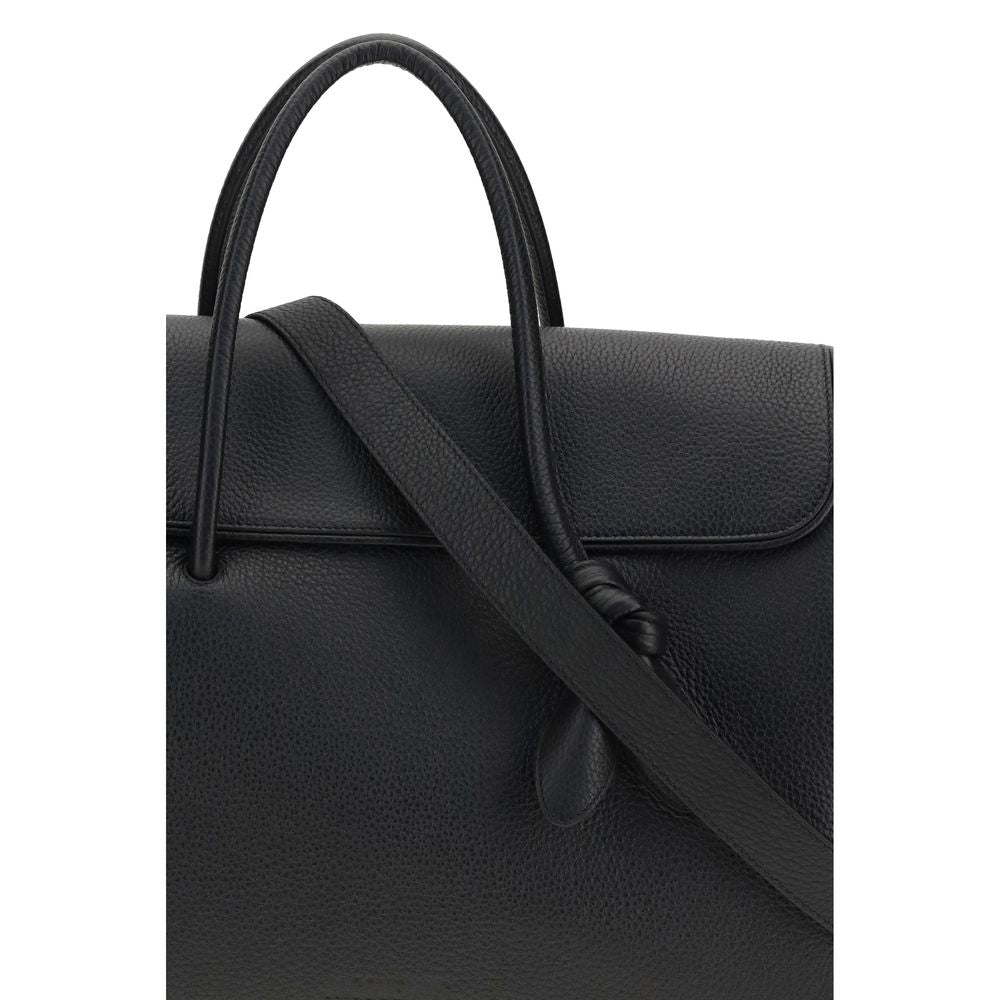 Jacquemus Black Calf Leather Bos Taurus Handbag Curated Luxury Accessories by Orvyn
