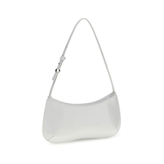 Jacquemus White Calf Leather Bos Taurus Shoulder Bag Curated Luxury Accessories by Orvyn