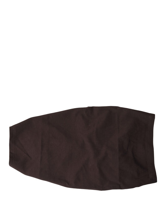 Dolce & Gabbana Brown Viscose Wide Belt Waist Cummerband Men Curated Luxury Accessories by Orvyn