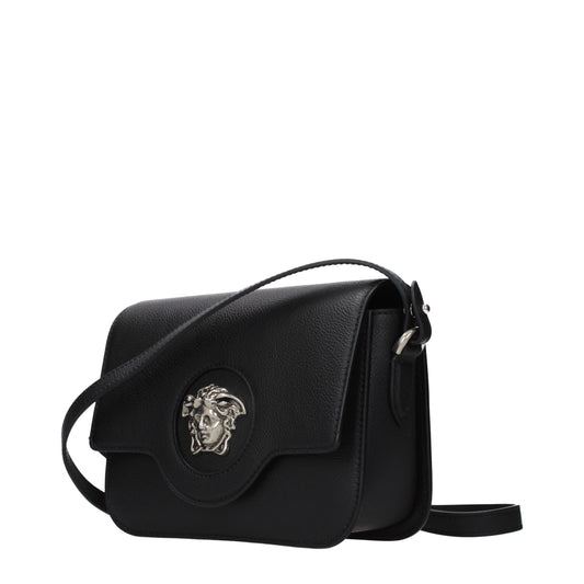 Versace Black Leather Crossbody Bag Curated Luxury Accessories by Orvyn