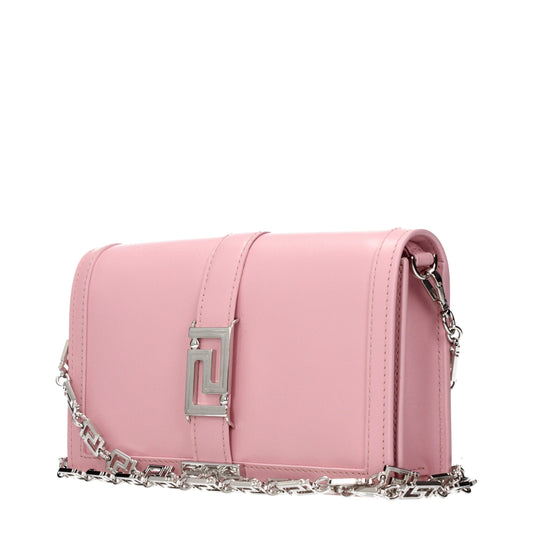 Versace Pink Leather Shoulder Bag Curated Luxury Accessories by Orvyn