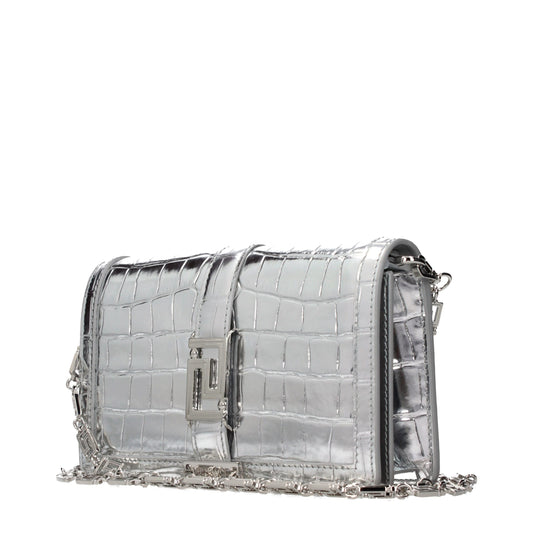 Versace Gray Leather Crossbody Bag Curated Luxury Accessories by Orvyn