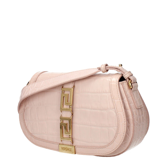 Versace Pink Leather Shoulder Bag Curated Luxury Accessories by Orvyn