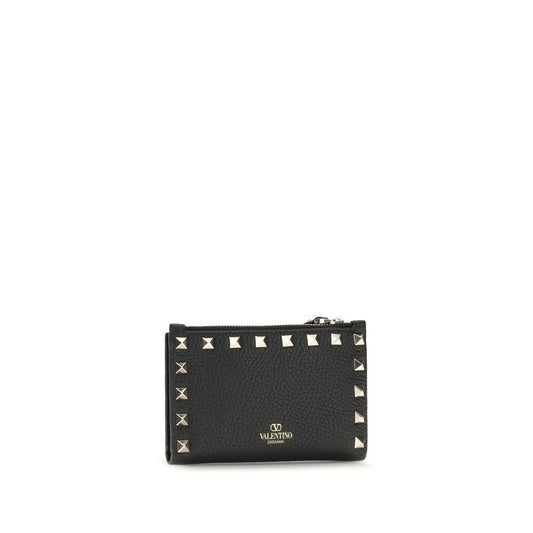 Valentino Garavani Black Calf Leather Bos Taurus Wallet Curated Luxury Accessories by Orvyn
