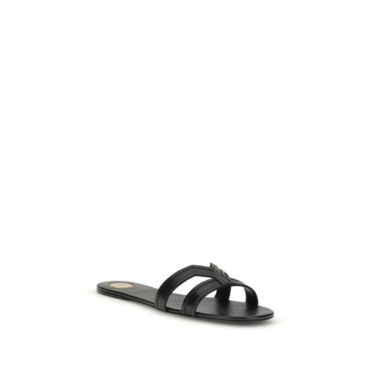 Saint Laurent Black Mabrouka Sandals