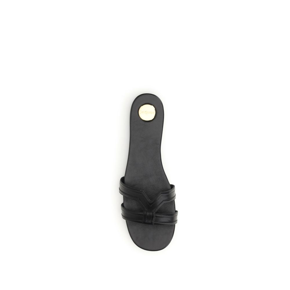 Saint Laurent Black Mabrouka Sandals