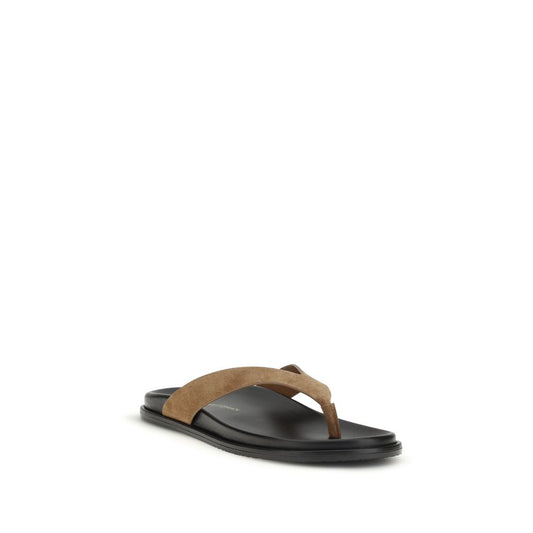 Stuart Weitzman Multicolor Calf Leather Bos Taurus Flip-Flop Sandals Curated Luxury Accessories by Orvyn