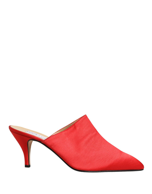Dolce & Gabbana Red Suede Heel Mule Shoes Curated Luxury Accessories by Orvyn