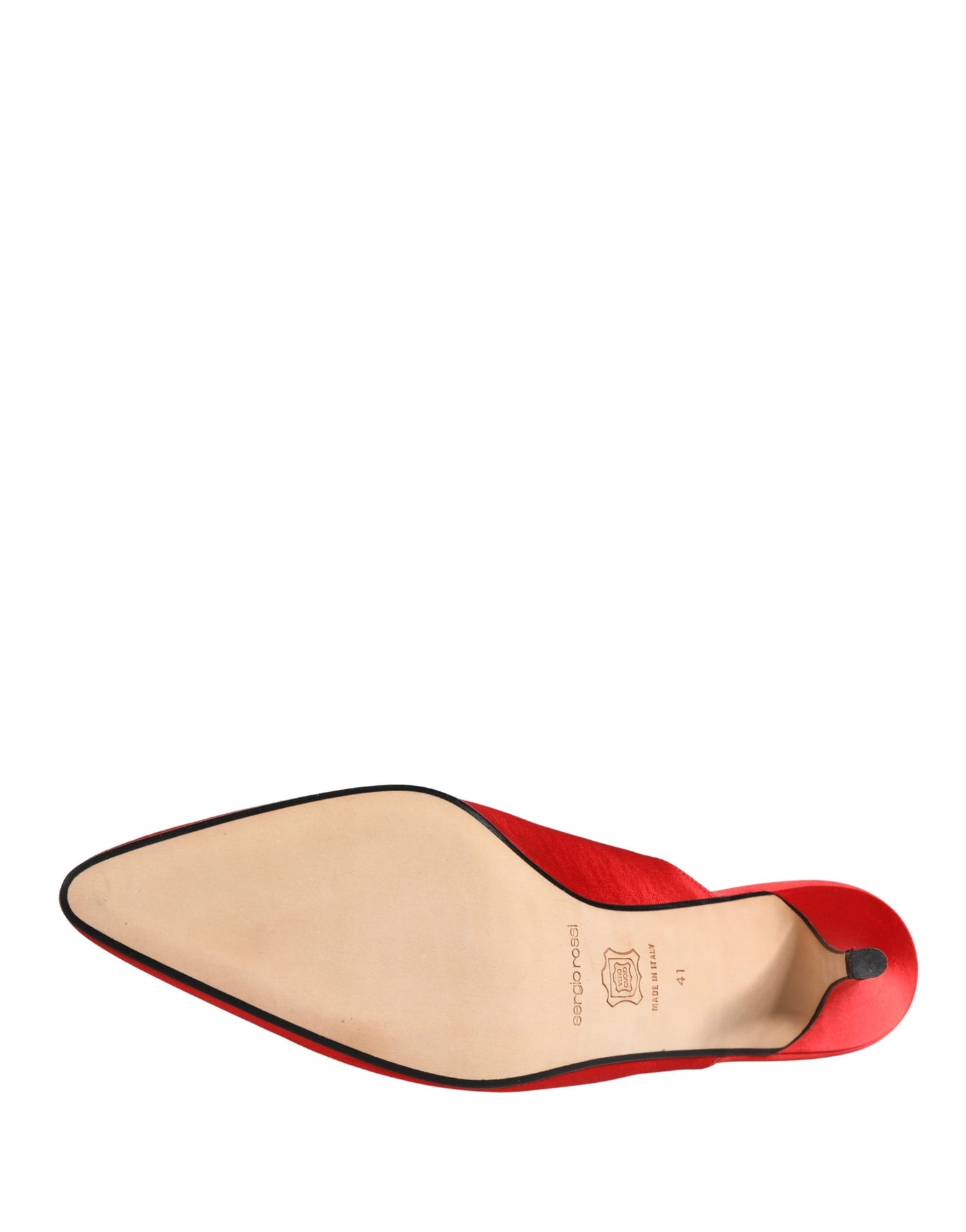 Dolce & Gabbana Red Suede Heel Mule Shoes Curated Luxury Accessories by Orvyn
