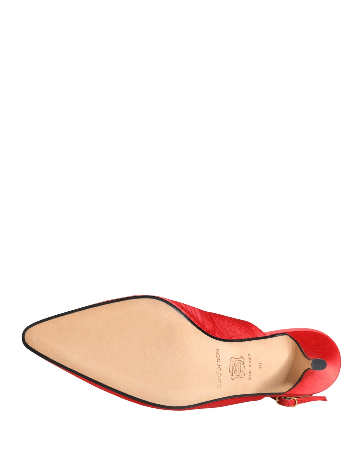 Dolce & Gabbana Red Suede Heel Slingback Shoes Curated Luxury Accessories by Orvyn