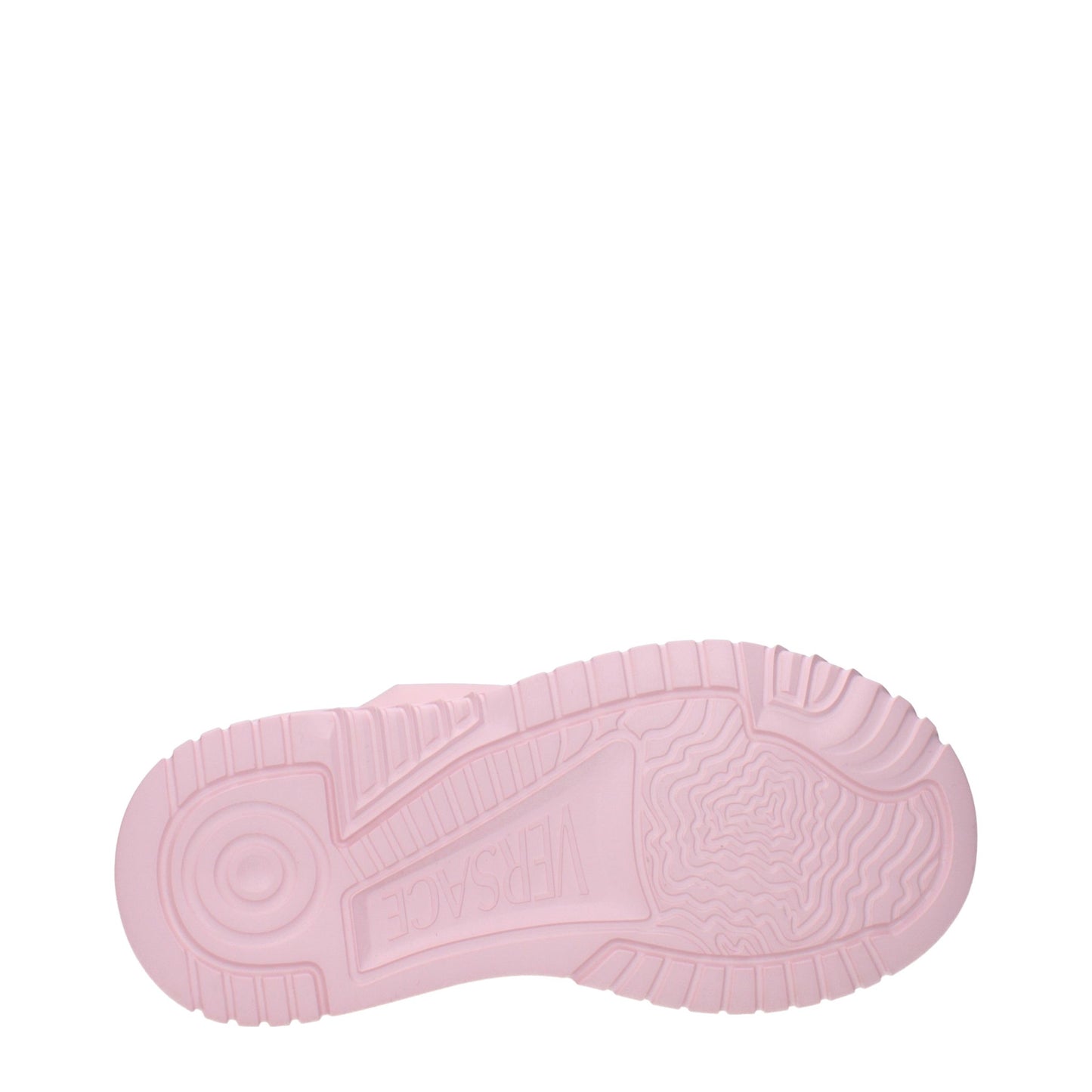 Versace Pink Leather Chunky Sneakers Curated Luxury Accessories by Orvyn