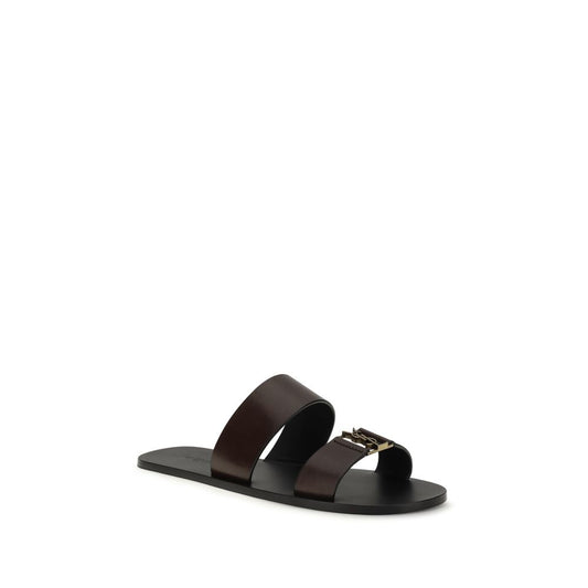 Saint Laurent Brown Babylone Sandals