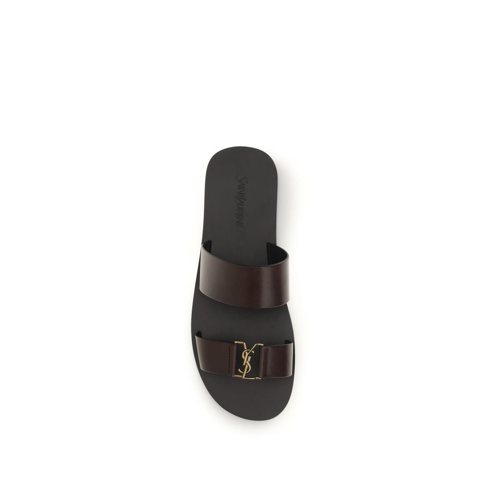 Saint Laurent Brown Babylone Sandals