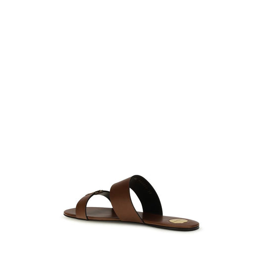 Saint Laurent Brown Ibiza Sandals