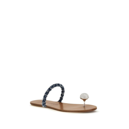Pedro García Brown Calf Leather Bos Taurus Sandals Curated Luxury Accessories by Orvyn