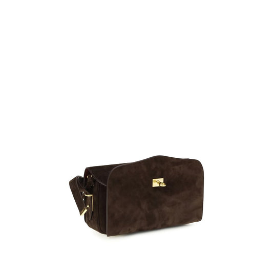 Balenciaga Brown Calf Leather Bos Taurus Shoulder Bag Curated Luxury Accessories by Orvyn