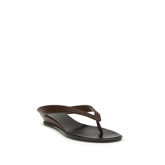 Giuseppe Zanotti Brown Calf Leather Bos Taurus Platform Sandals Curated Luxury Accessories by Orvyn
