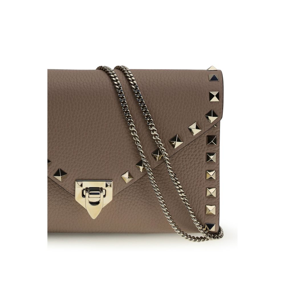 Valentino Garavani Brown Calf Leather Bos Taurus Wallet Curated Luxury Accessories by Orvyn