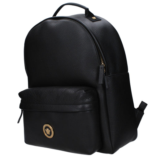 Versace Black Leather Backpack Curated Luxury Accessories by Orvyn