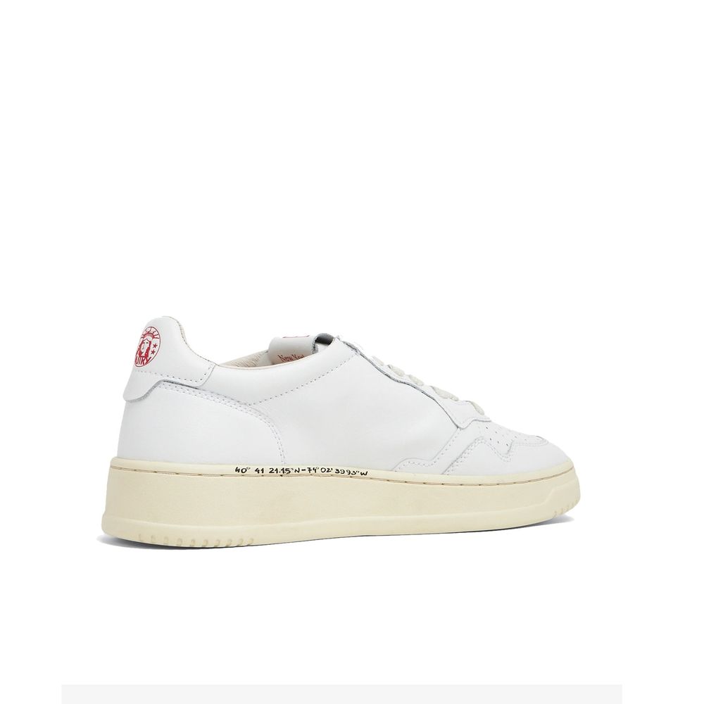 Autry White Leather Low Top Sneakers weiss