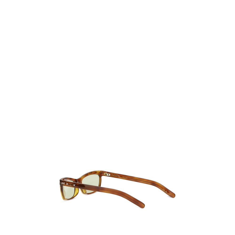 Valentino Garavani Brown Acetate Sunglasses Curated Luxury Accessories by Orvyn