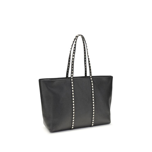 Valentino Garavani Black Rockstud Tote Bag