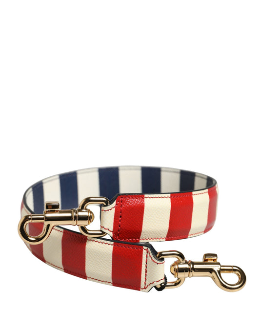 Dolce & Gabbana Multicolor Leather Striped Bag Accessory Shoulder Strap Curated Luxury Accessories by Orvyn