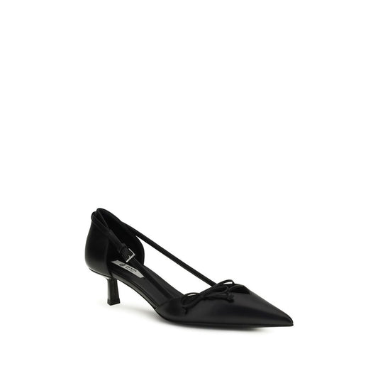 Prada Black Goatskin High Heel Pumps Curated Luxury Accessories by Orvyn