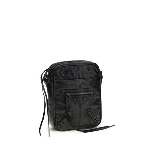 Balenciaga Black Lamb Ovis Aries Aries Shoulder Bag Curated Luxury Accessories by Orvyn