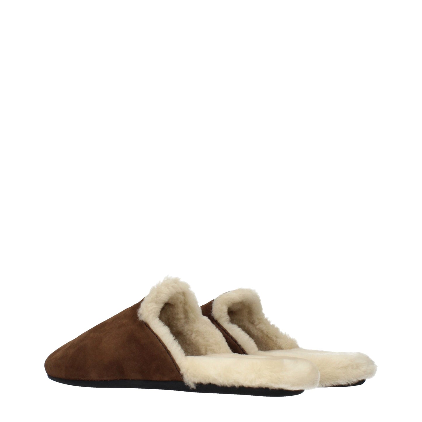 Prada Brown Leather Slippers Curated Luxury Accessories by Orvyn