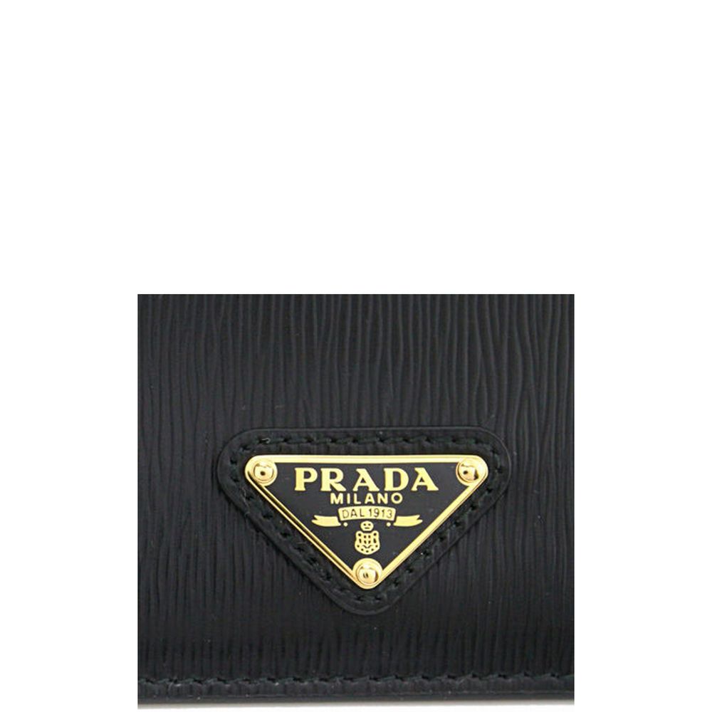 Prada Black Calfskin Cardholder Curated Luxury Accessories by Orvyn