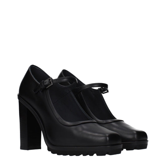 Max Mara Black Leather High Heel Pumps Curated Luxury Accessories by Orvyn