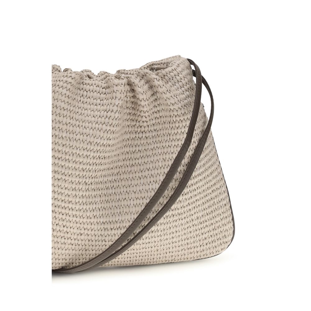 Brunello Cucinelli Beige Cotton Handbag Curated Luxury Accessories by Orvyn