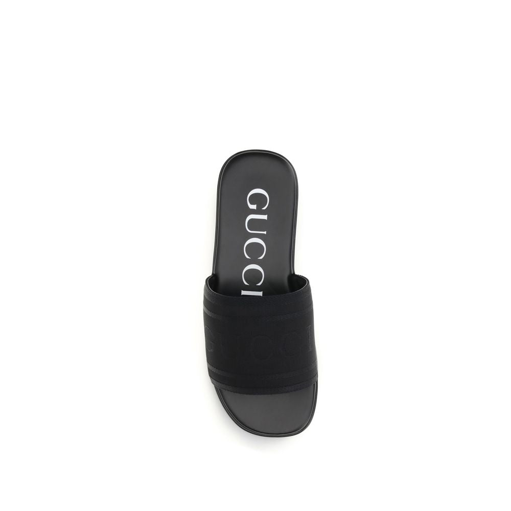 Gucci Black Fabric Sandals Curated Luxury Accessories by Orvyn