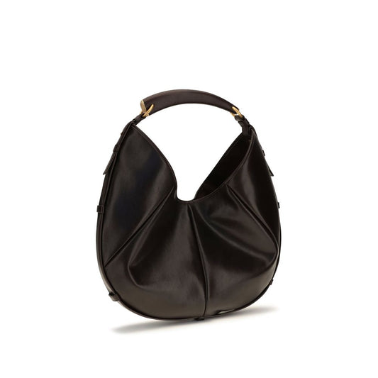Saint Laurent Brown Calf Leather Bos Taurus Shoulder Bag Curated Luxury Accessories by Orvyn