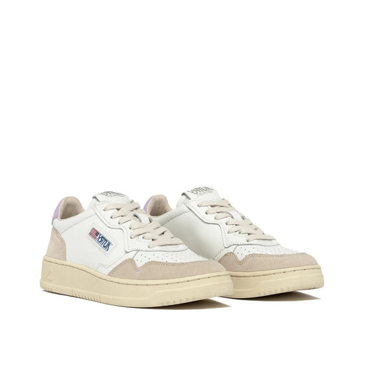 Autry White Leather Low Top Sneakers Curated Luxury Accessories by Orvyn