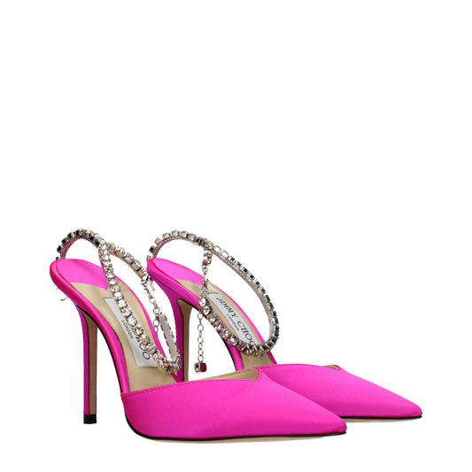 Jimmy Choo Pink Satin Stiletto Heel Sandals Curated Luxury Accessories by Orvyn