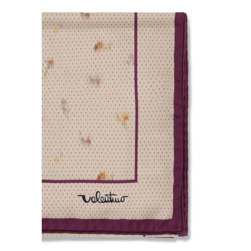 Valentino Garavani Beige Silk Scarf Curated Luxury Accessories by Orvyn